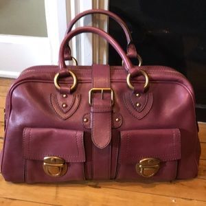 Authentic Marc Jacobs Handbag- Magenta Gold Detail